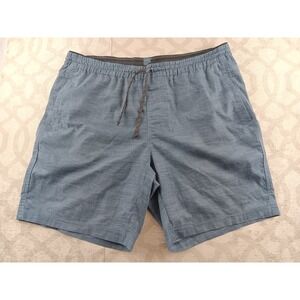 Kuhl Mens Blue Textured Drawstring Waist Cargo Shorts Size XL